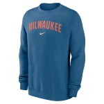 Nike Pánská mikina Milwaukee Brewers MLB City Connect 2-Hit Club Crew Velikost: XL