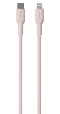 Puro Soft růžová / Datový kabel USB-C - Lightning / MFi / 12W / 1,5m (PUCAPLTUSBCICONROSE)