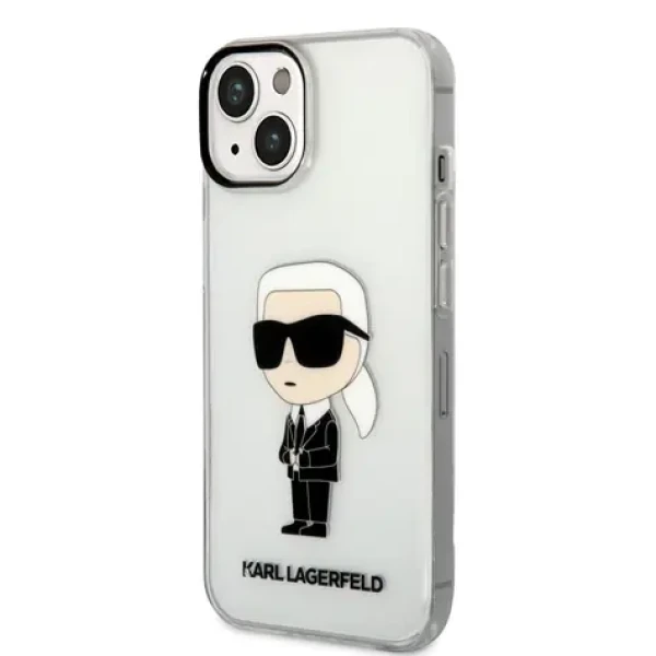 Pouzdro Karl Lagerfeld iPhone 14 IML NFT Ikonik čiré