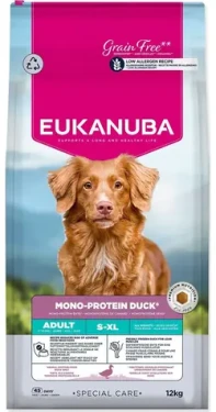 EUKANUBA Granule Special Care Mono-Protein kachna / pro psy / bez obilovin / 12 kg / citlivé trávení (174-196589)