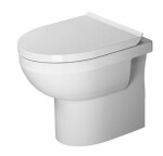 DURAVIT - DuraStyle Basic Stojící WC se sedátkem SoftClose, zadní odpad, Rimless, alpská bílá 41840900A1