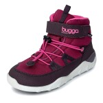 Dětské zimní barefootové boty s membránou BUGGA CHRIS Burgundy B00190-16 - 33