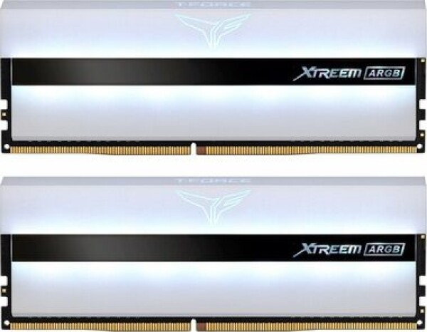 TeamGroup T-Force Xtreem ARGB 32GB(2x16GB) 3200 MHz bílá / DDR4 / CL16-18-18-38 / 1.35V / XMP (TF13D432G3200HC16CDC01)