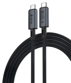 Devia Extreme Speed Series černá / Datový/video kabel USB-C / USB4 / 240W / 8K 60Hz / 1m (6938595399688)