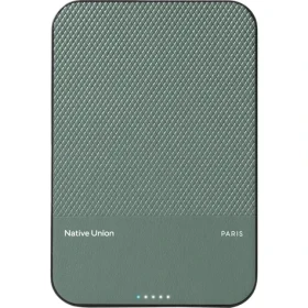 Native Union (Re)Classic Magnetic Power Bank Qi2 5000mAh zelená / Powerbanka / USB-C / Qi2 / MagSafe (PB-5KMS-GRN-Q2)