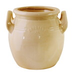 Kameninový květináč Brobacka Yellow High 21x20 cm Strömshaga