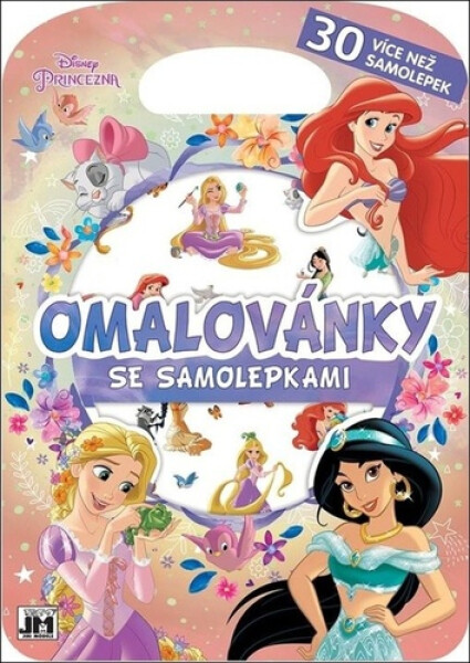 Princezny - Omalovánky se samolepkami - kolektiv