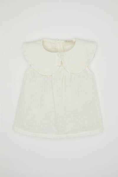 DEFACTO Baby Girl Big Collar Sleeveless Blouse