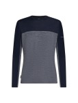 Pánské merino triko s dlouhým rukávem ICEBREAKER Mens 125 Cool-Lite Sphere LS Tee CB, Midnnavy Hthr/Midnnavy/Cb velikost: XXL