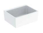 GEBERIT - Publica Umyvadlo na desku, 70x50 cm, bez přepadu, bez otvoru pro baterii, bílá 360070000