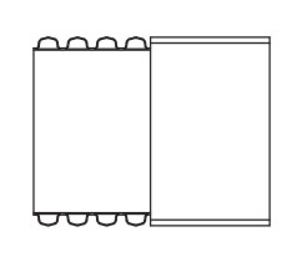 MIDAS Přechod z PE hrdla DN 250 na KG 200 hladký konec