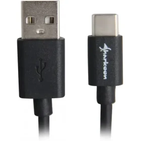 Sharkoon USB-C - USB-A 2.0 černý / Kabel / Datový a nabíjecí / 3A / 2 m (4044951021628)