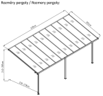 Rojaplast BRUCE pergola