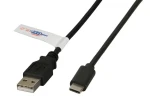 EFB USB-A - USB-C kabel 1 m černá / Kabel / USB 2.0 / 480 Mbit/s (K5258SW.1)