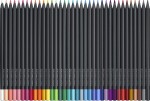 Faber-Castell Faber-Castell, 116436, Black Edition, Supersoft, sada ergonometrických pastelek s černým lakováním, 36 ks