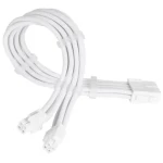 SilverStone Kabel EPS 8-Pin na 2x EPS/ATX 4+4-Pin 300mm - bílá (SST-PP07E-EPS8W-V2)