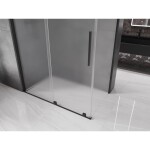 MEXEN/S - Velar sprchový kout, posuvné dveře 150 x 85 cm, dekor, černá 871-150-085-31-70