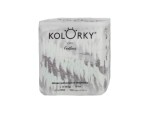 KOLORKY DAY jednorázové eko plenky peří - L (8-13 kg), 19 ks