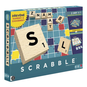 Scrabble v češtině (2 hry v 1) - dřevěná edice