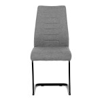 Jídelní židle, šedá, látka, DCL-438 GREY2