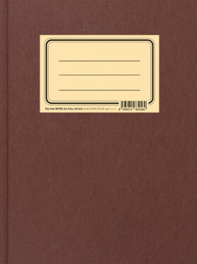 BOBO šitý poznámkový blok Retro A5, linkovaný