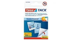 Tesa Tack oboustranné lepicí podložky transparentní / Lepicí podložky / 200 ks / 1x1 cm (59401-00000-01)