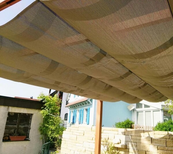 Paragon Outdoor Florenz hliníková pergola 350x505x236 cm světle hnědá