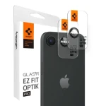 Spigen Glass tR EZ Fit Optik Pro 2 Pack ochranné sklo fotoaparátu pro Apple iPhone 16e černá (AGL09279)