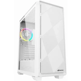 Sharkoon VS8 RGB bílá / ATX / 2x USB 3.0 / 1x USB-C /3x 120mm / bez zdroje / průhledná bočnice (4044951039098)
