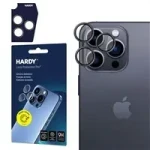 3mk Hardy Lens Protection Pro skla na fotoaparát pro Apple iPhone 16 Pro/16 Pro Max Titanium Grey (5903108588744)