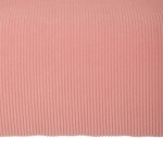 Křeslo, potah růžová manšestrová látka, dřevěné nohy, masiv kaučukovník