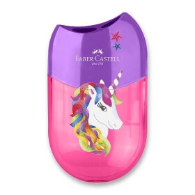 Faber-Castell Faber-Castell, 183553, ořezávátko se dvěma otvory a nádobkou, Jednorožec, 1 ks