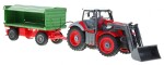 Mamido Traktor s vlečkou na dálkové ovládání R/C červeno-zelený