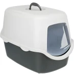 TRIXIE WC pro kočky VICO kryté s dvířky světlešedá/tmavošedá / 56 x 40 x 40 cm