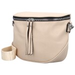 Módní dámská koženková ledvinka/crossbody Andrés, béžová