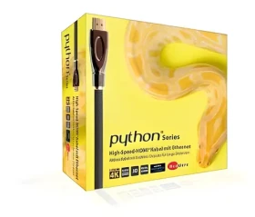 Python HDMI 2.0 kabel aktivní černá / HDMI kabel / 15 m / 4K 4096×2160 px / 30 Hz / nylonový oplet (GC-M0021)