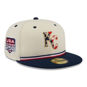 New Era Pánská kšiltovka Kansas City Royals MLB 2026 4th of July USA 250 59FIFTY Fitted Velikost: 7 1/8