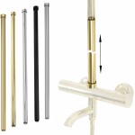 REA - Prodlužovací adaptér pro vanový/ sprchový set kartáčované zlato 60cm REA-K6652