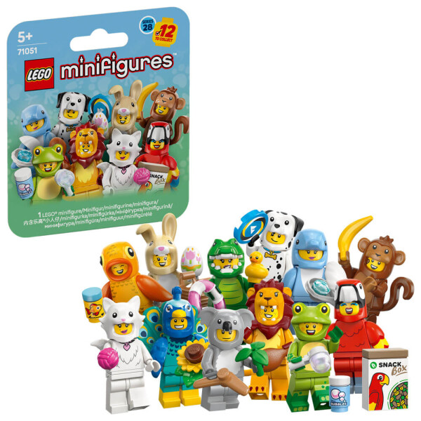 LEGO® Minifigurky 71051 28. série – zvířata - Kompletní série