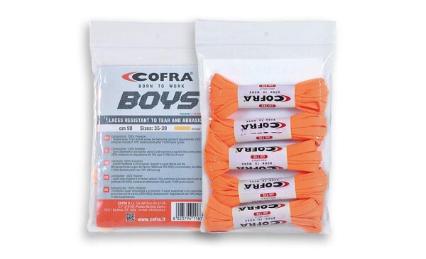 Tkaničky Cofra BOYS oranžová velikost 110