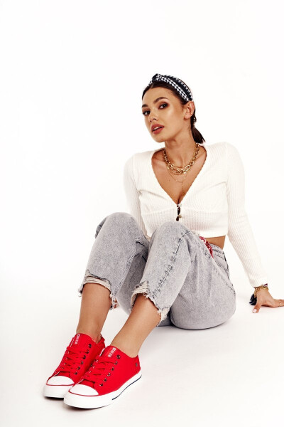 Dámské Klasické Nízké Tenisky Big Star DD274339 Červené 37