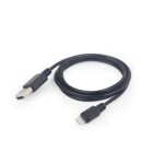 Gembird USB kabel k přenosu dat a nabíjení Apple Lightning 8-pin 2m černá (CC-USB2-AMLM-2M)