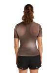 ICEBREAKER Wmns Mer 75 Cool-Lite Featherl SS Crewe AOP, Porcini/Pink Quartz/Aop velikost: L