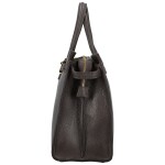 Luxusní dámská kožená kabelka do ruky Brina, tmavě hnědá