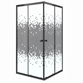 KERRA - Sprchový kout Černý Pixel SQ 90 (bez vaničky) 5907548118318