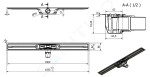 I-Drain - Linear 72 Nerezový sprchový žlab PRO SS Linear, délka 1000 mm, s hydroizolací IP5M10001X1