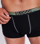 Pánské boxerky GO ABC Natural B Hipster 2P - BLACK - černé 0004 - SLOGGI BLACK L