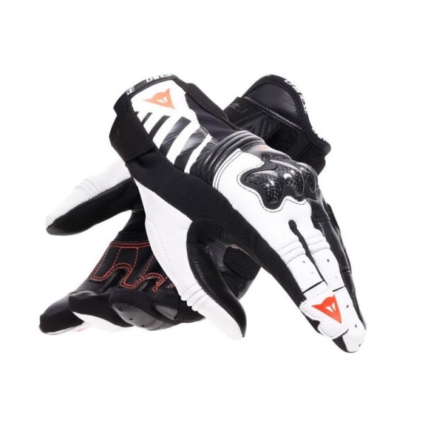 Dainese Reacto Carbon Short Wmn sportovní rukavice černé/bílé/fluo-červené vel.M - L