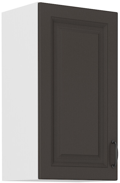 Horní skříňka Stilo 40 G-72 1F Barva korpusu: Bílá, Barva dvířek: Grafit
