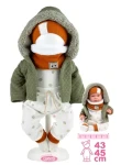 Llorens M844-65 obleček pro panenku miminko NEW BORN velikosti 43-45cm